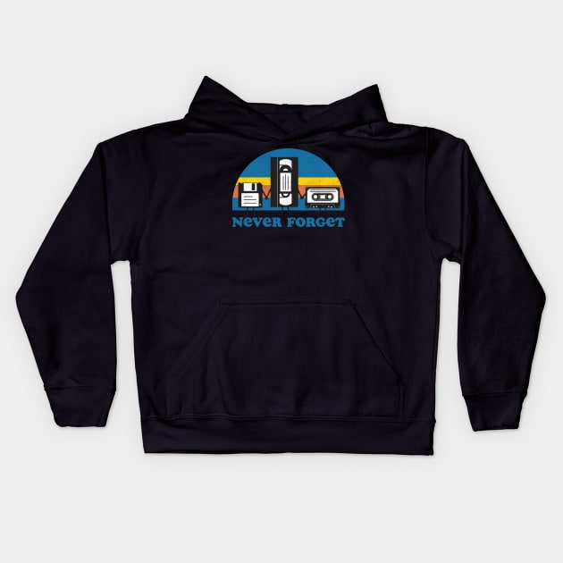 Never Forget Kids Hoodie by Tingsy